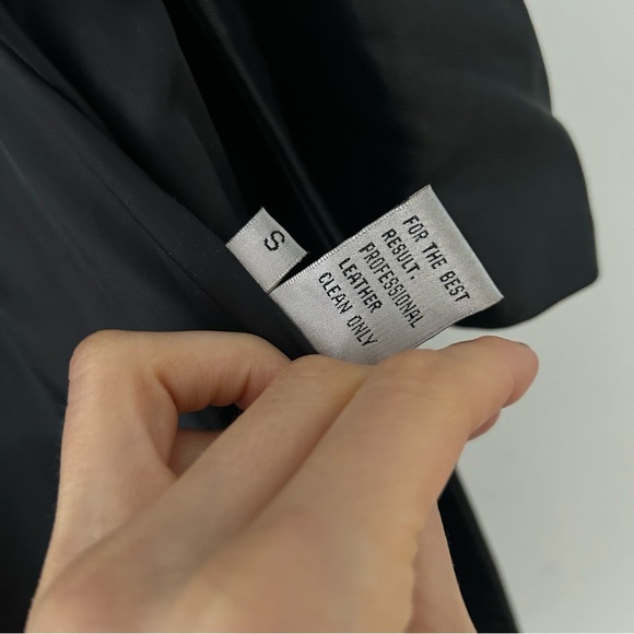 CALVIN KLEIN Lambskin Leather Butter Soft sz S - Picture 12 of 13